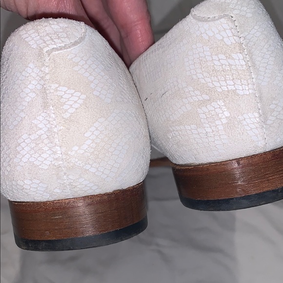 Dieppa Restrepo White Loafers with Yellow Tassels Sz 9 - Picture 7 of 9